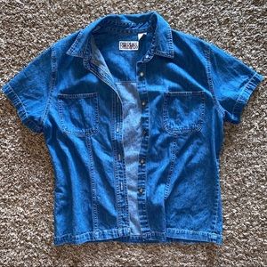 Denim button up shirt